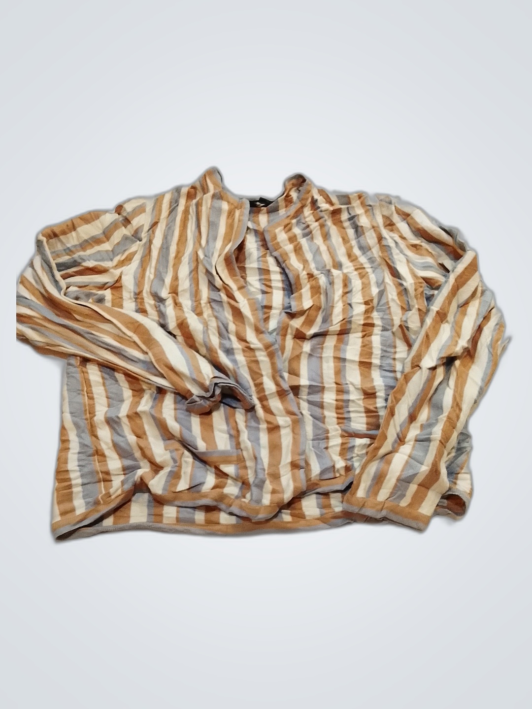 Chemise à manches longues rayée