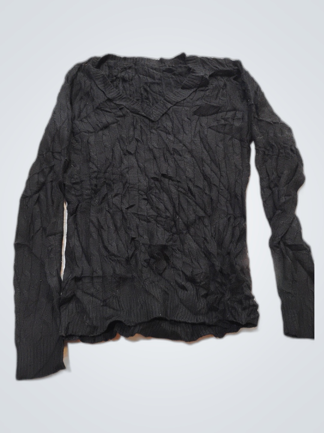 Chemise noire à manches longues