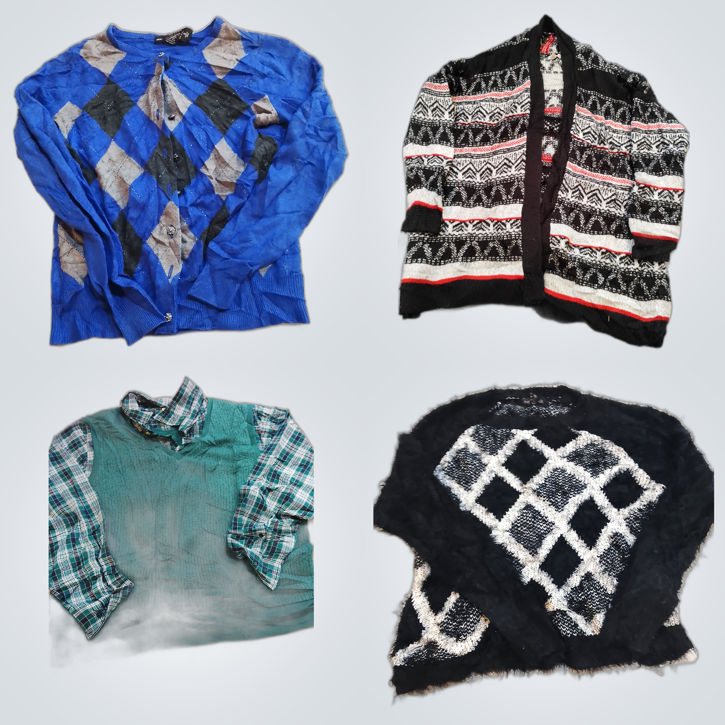 NYC & More Argyle Cardigan Bundle 10pcs Sweaters &..