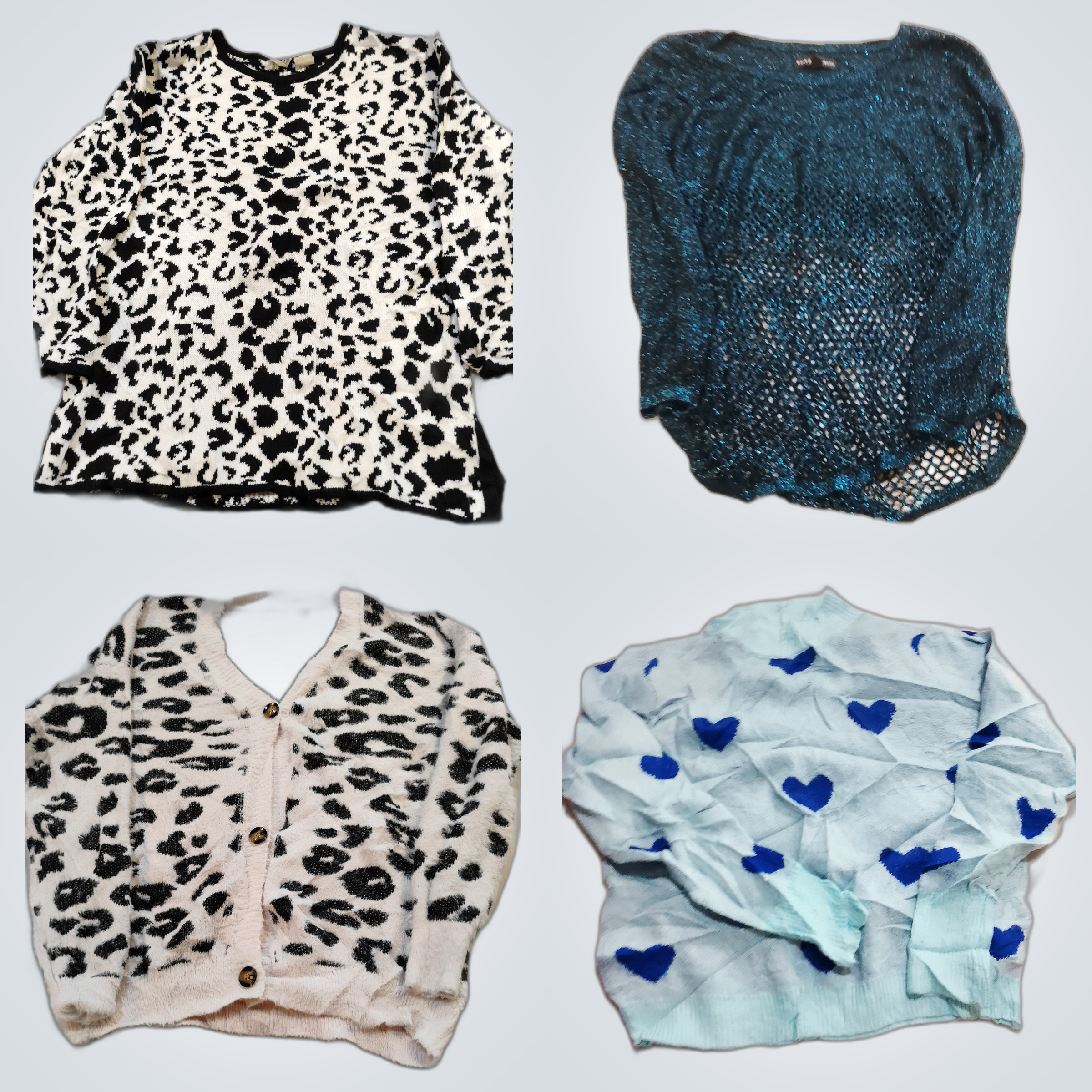 Leopardprint & Glitzer Top Bundle: Carolina, Rock ..