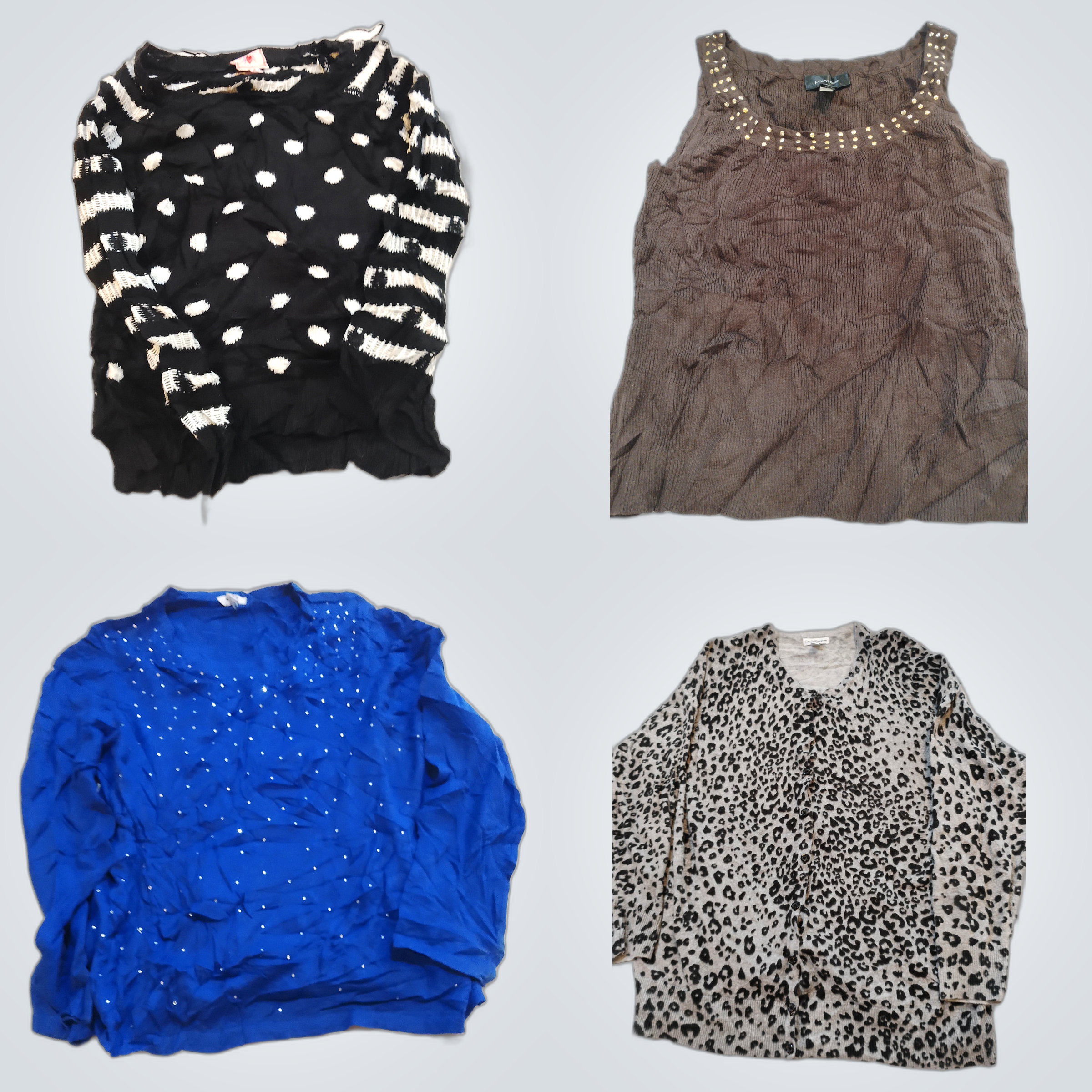 Designer Bundle: 10 Pc Women's Tops & Sweaters fro..