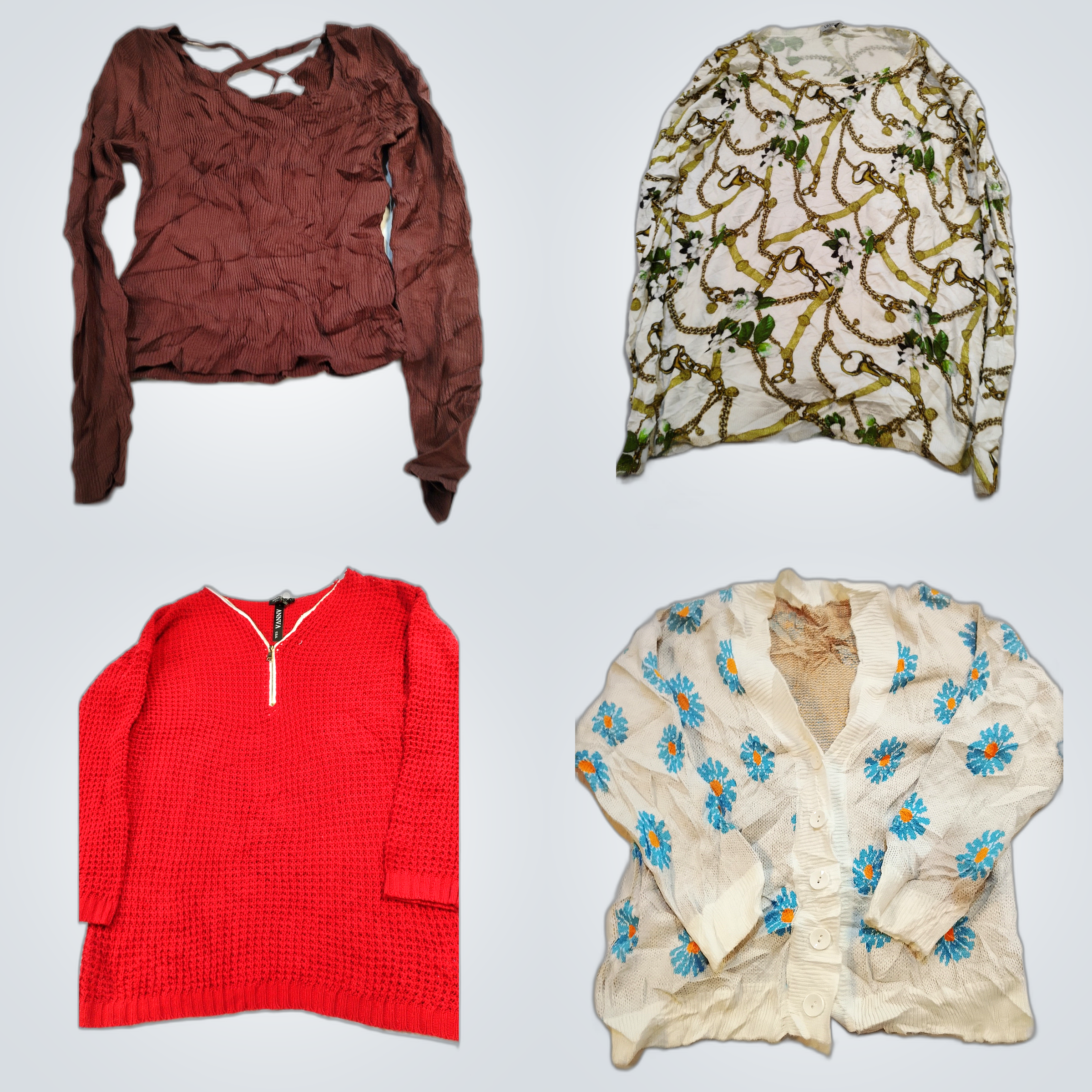 Ensemble de créateurs : 10 pièces de pulls, tops e..