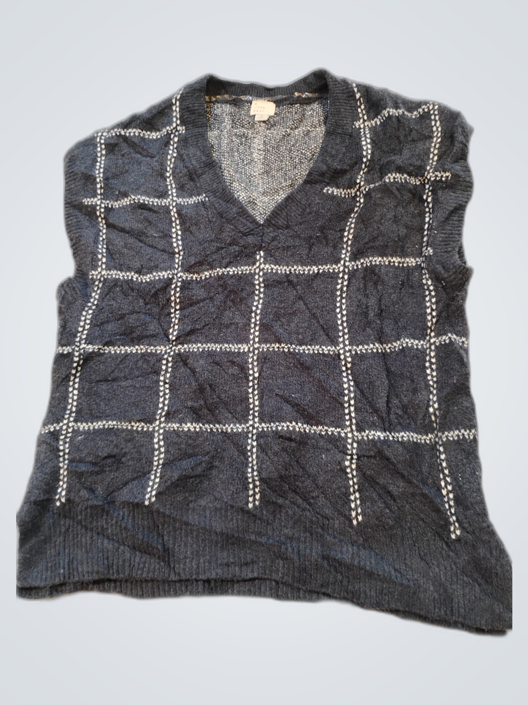 Chaleco en tricot gris