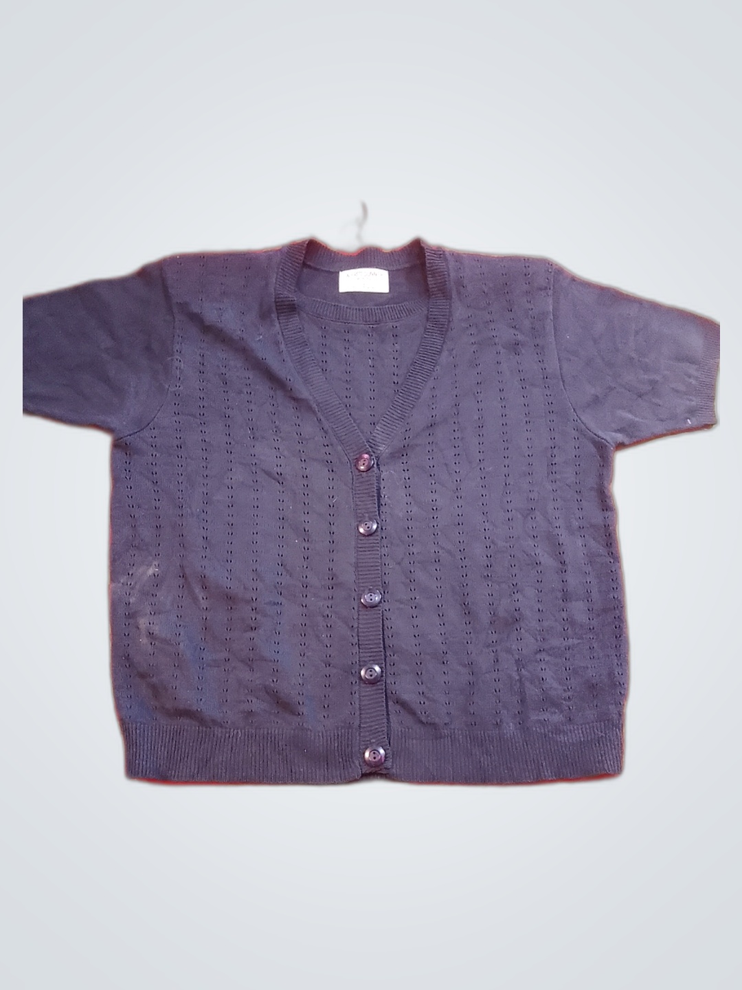 Alfred Dunner Petite Large Navy Sweater