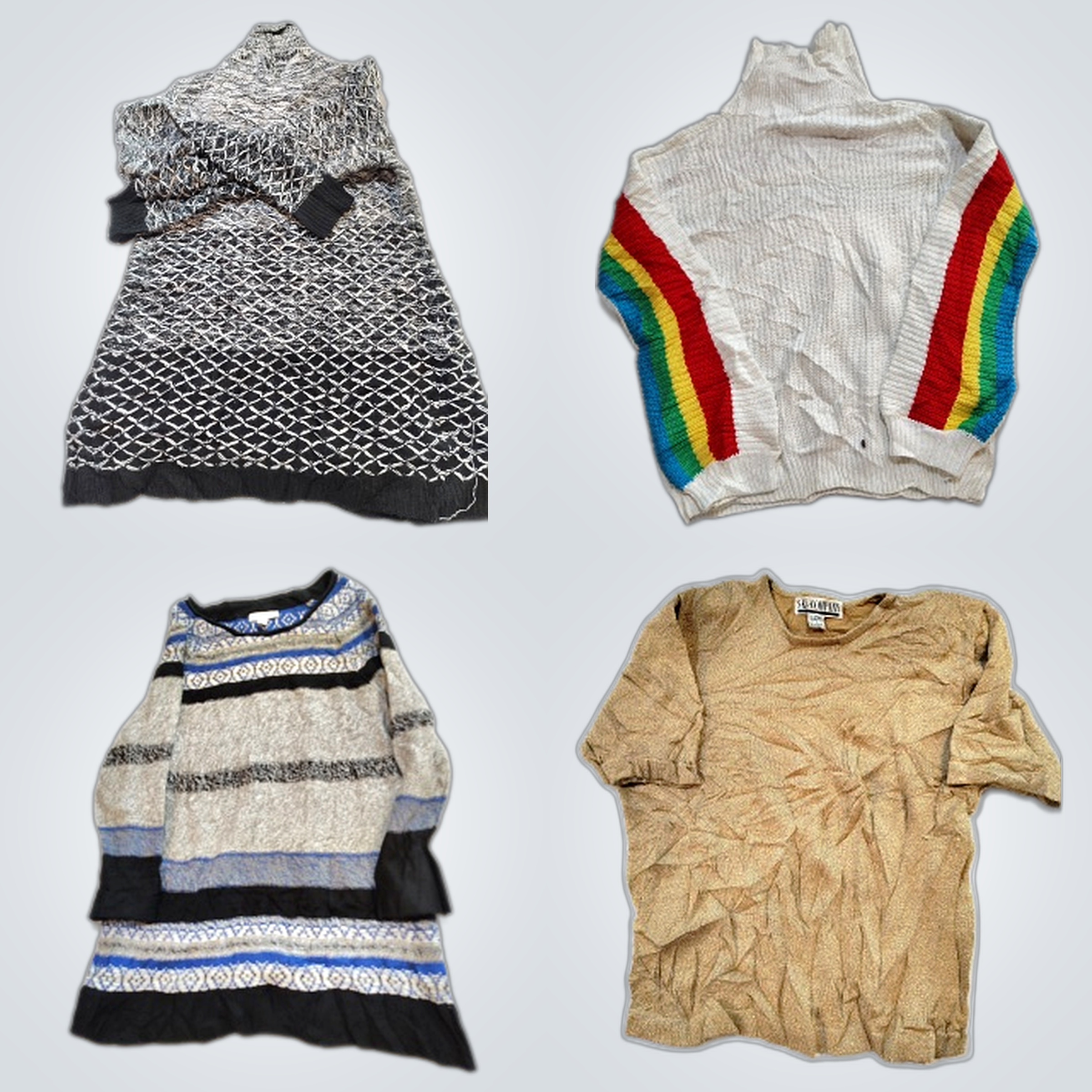 Moffi DNA Sweater Bundle 10pc Mix Knit Turtleneck ..