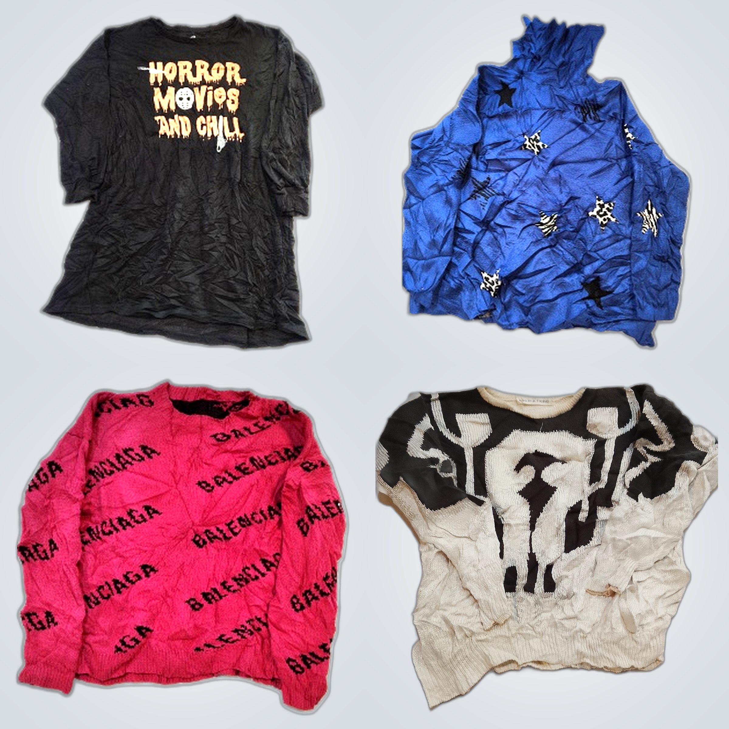 Balenciaga Sweater & H&M T-Shirt Bundle - 10 Piece..