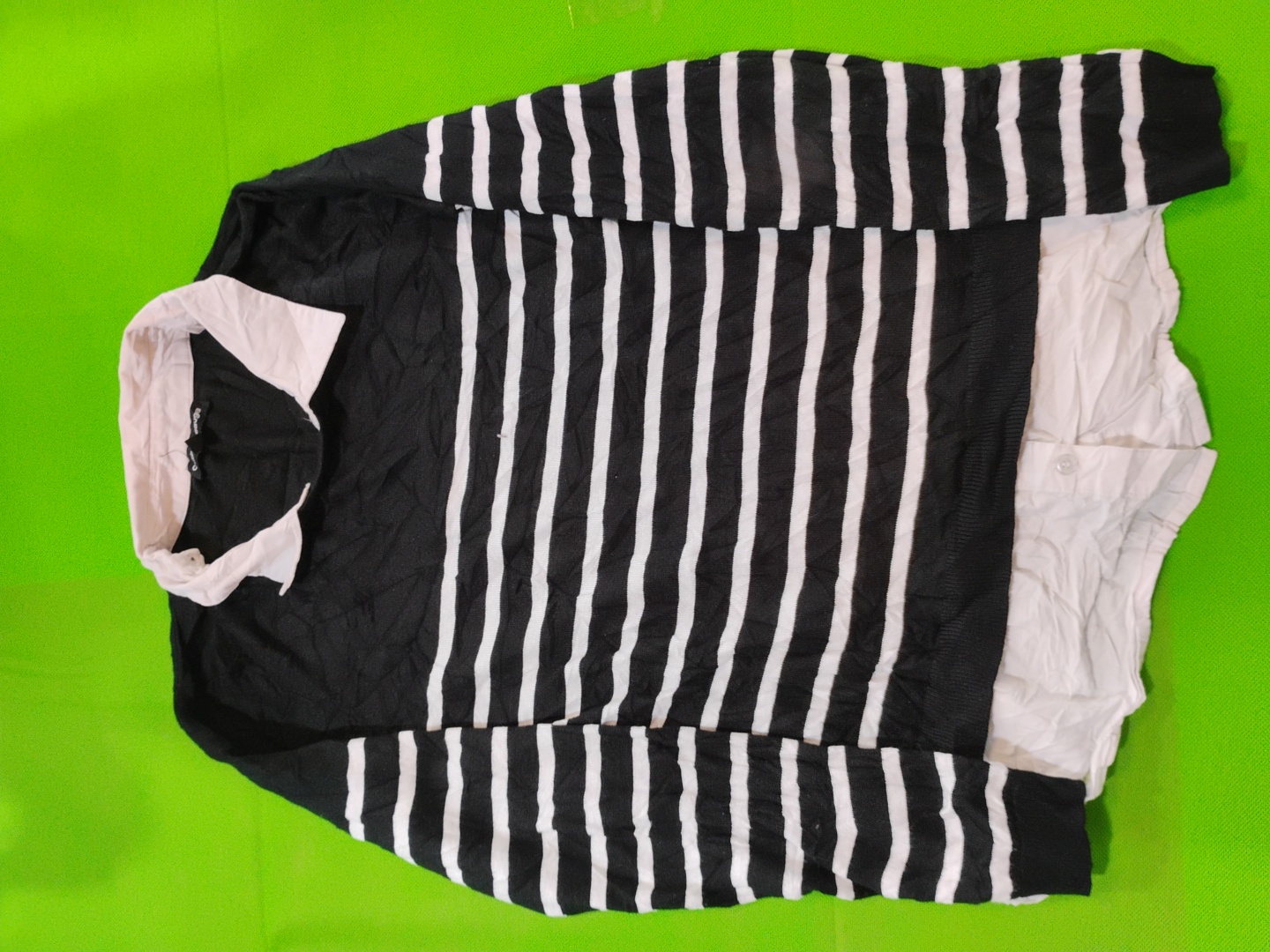 Pull en tricot rayé Cable & Gauge