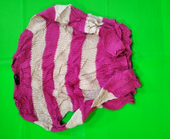 Suéter Listrado Rosa e Branco