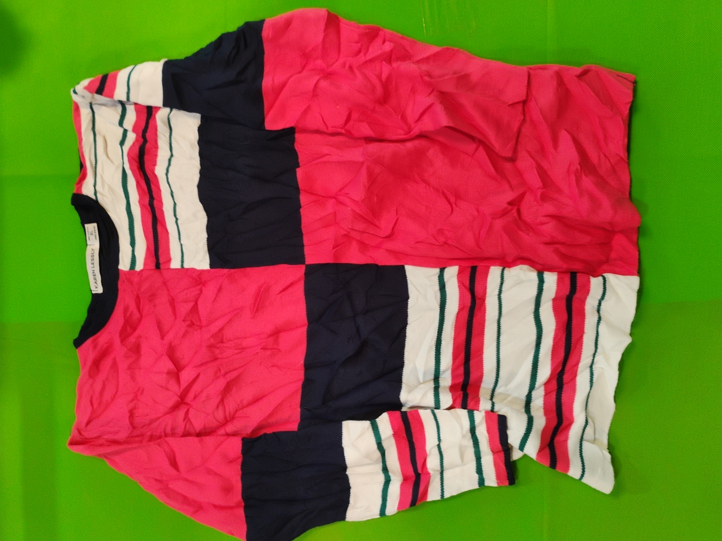 Karen Lessly Color Block Sweatshirt