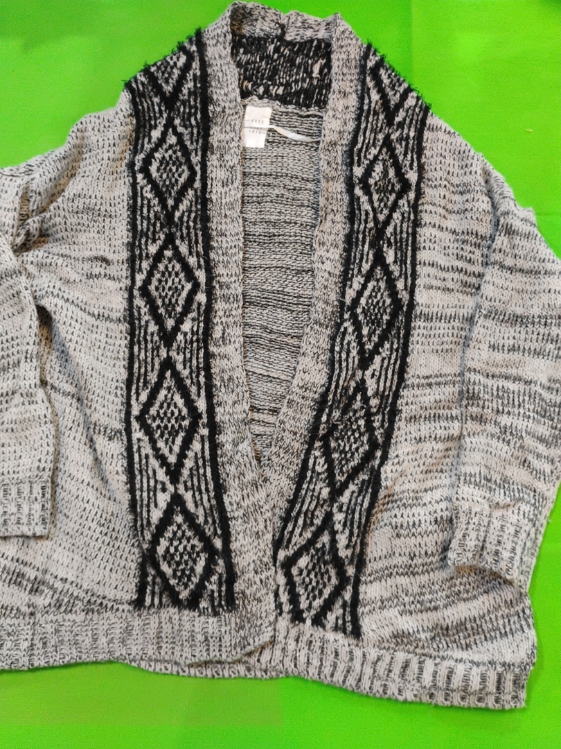 Cardigan en tricot gris