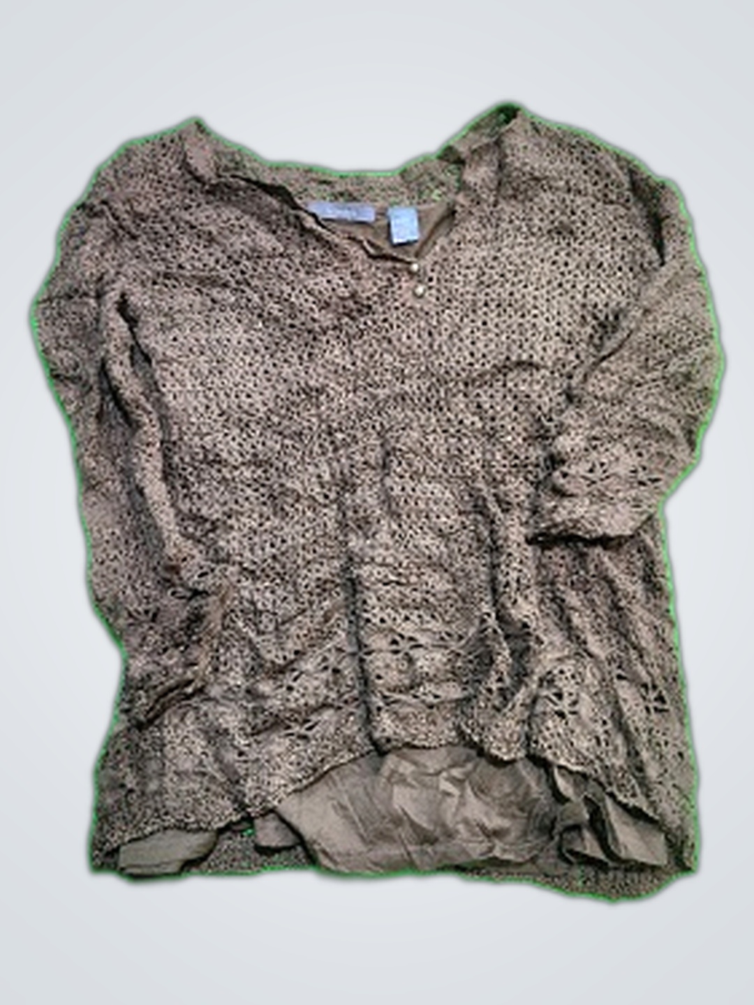 Brauner Strickpullover