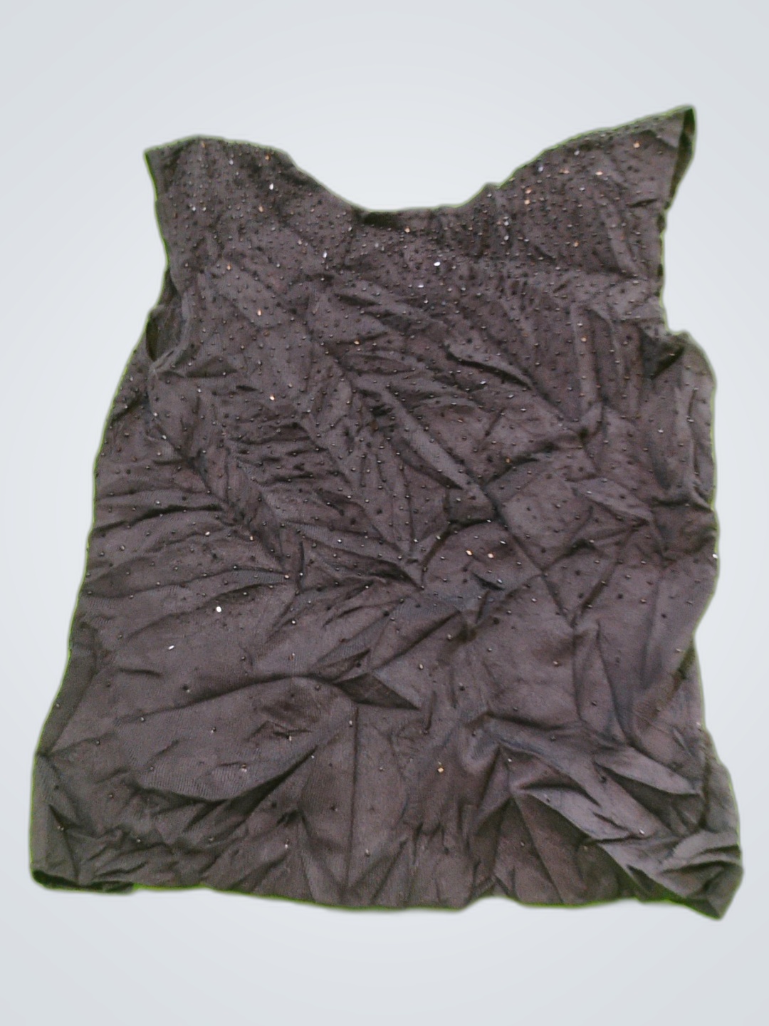 Schwarzes Perlenoberteil