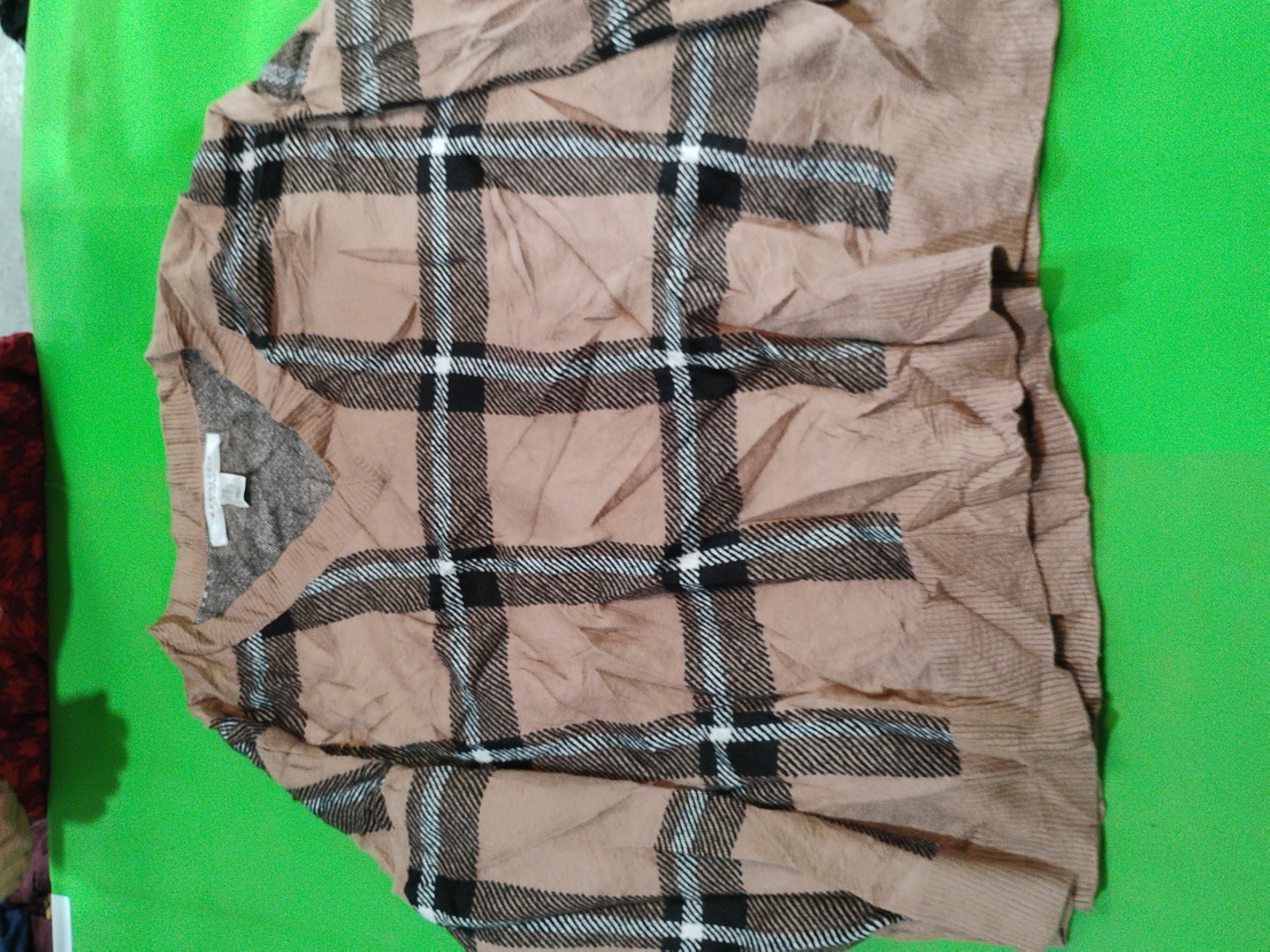 Max Studio Woman Plaid Sweater