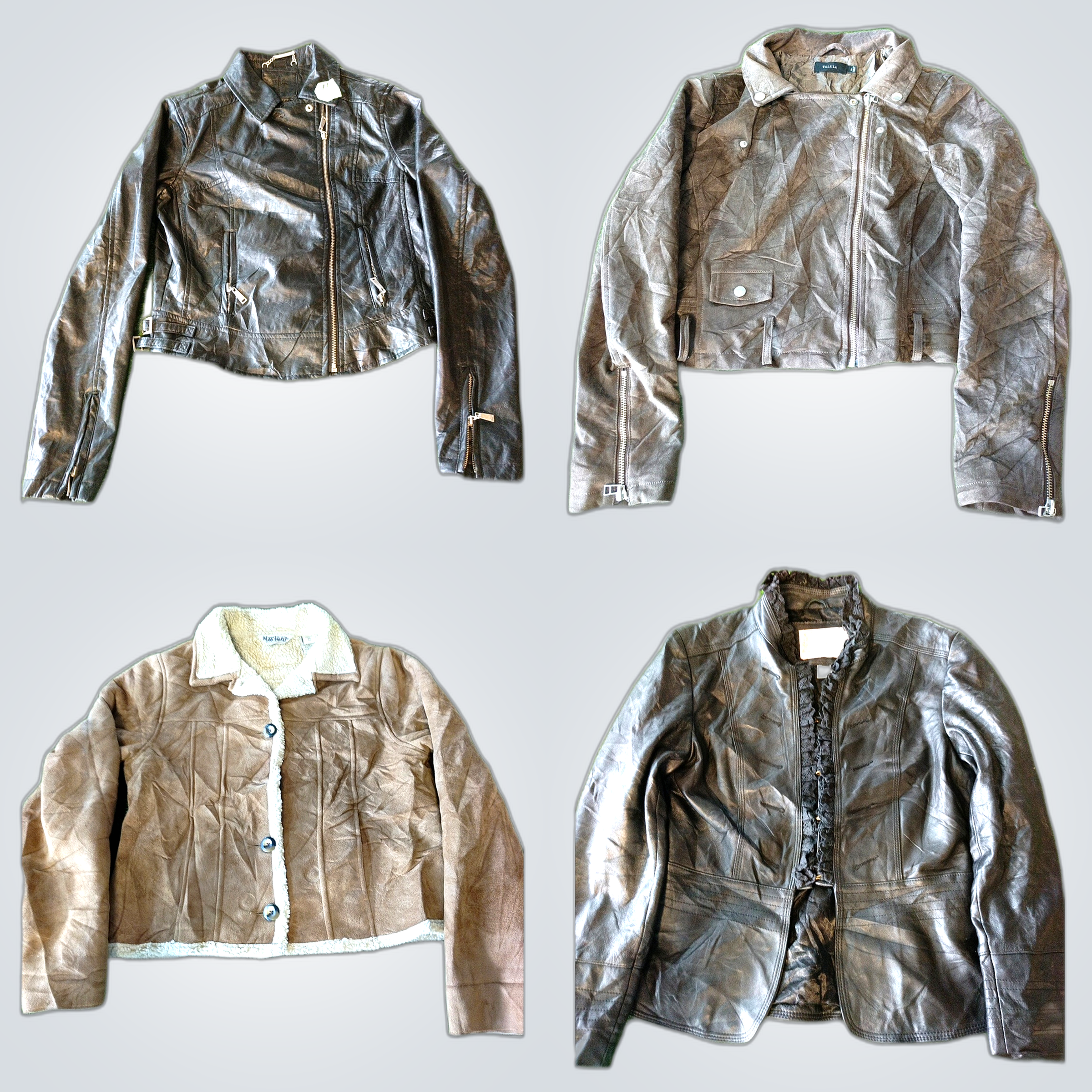 Lot de vestes en cuir : Michael Kors, Abercrombie ..