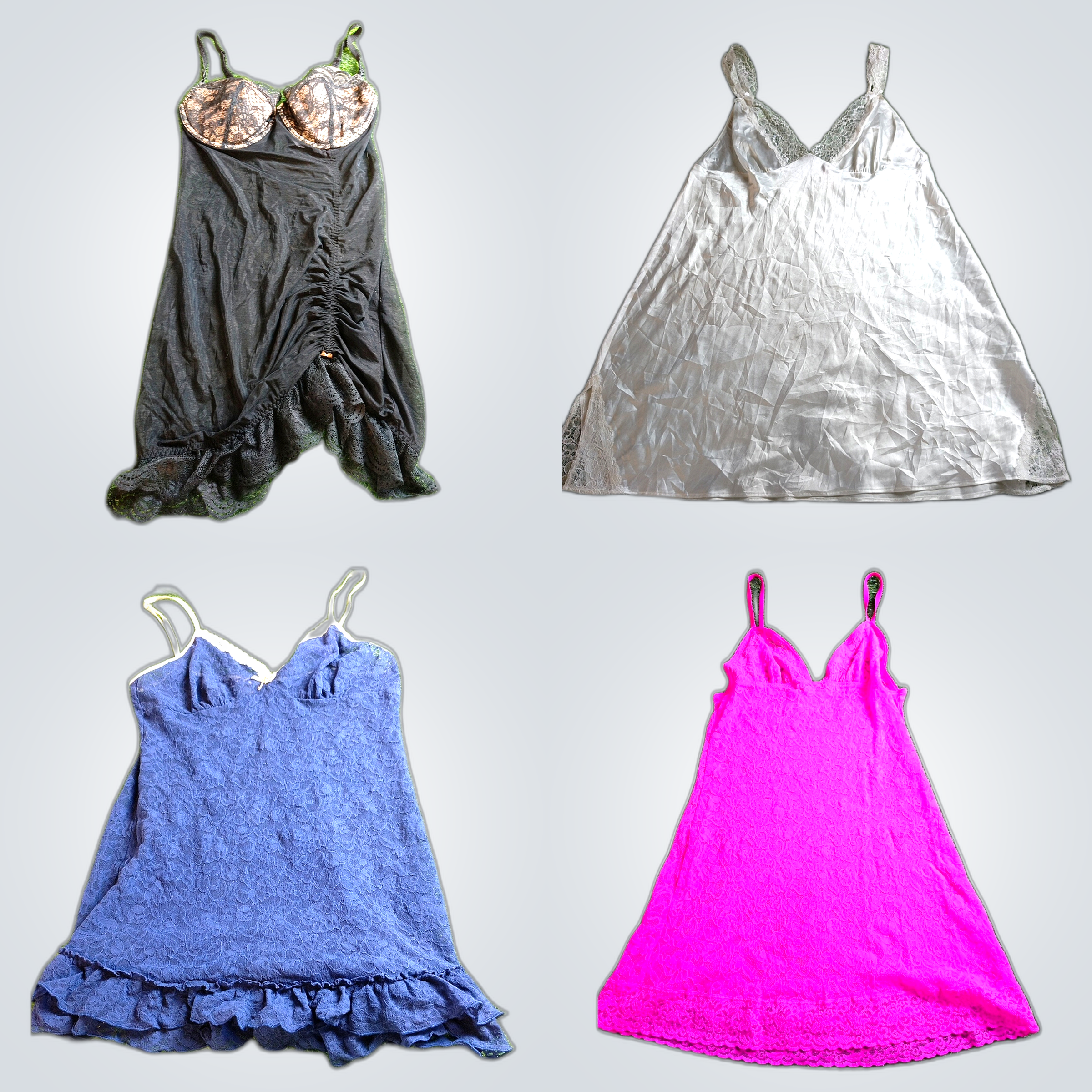Victoria's Secret Slip Dress Bundle 10pc Lace Chem..