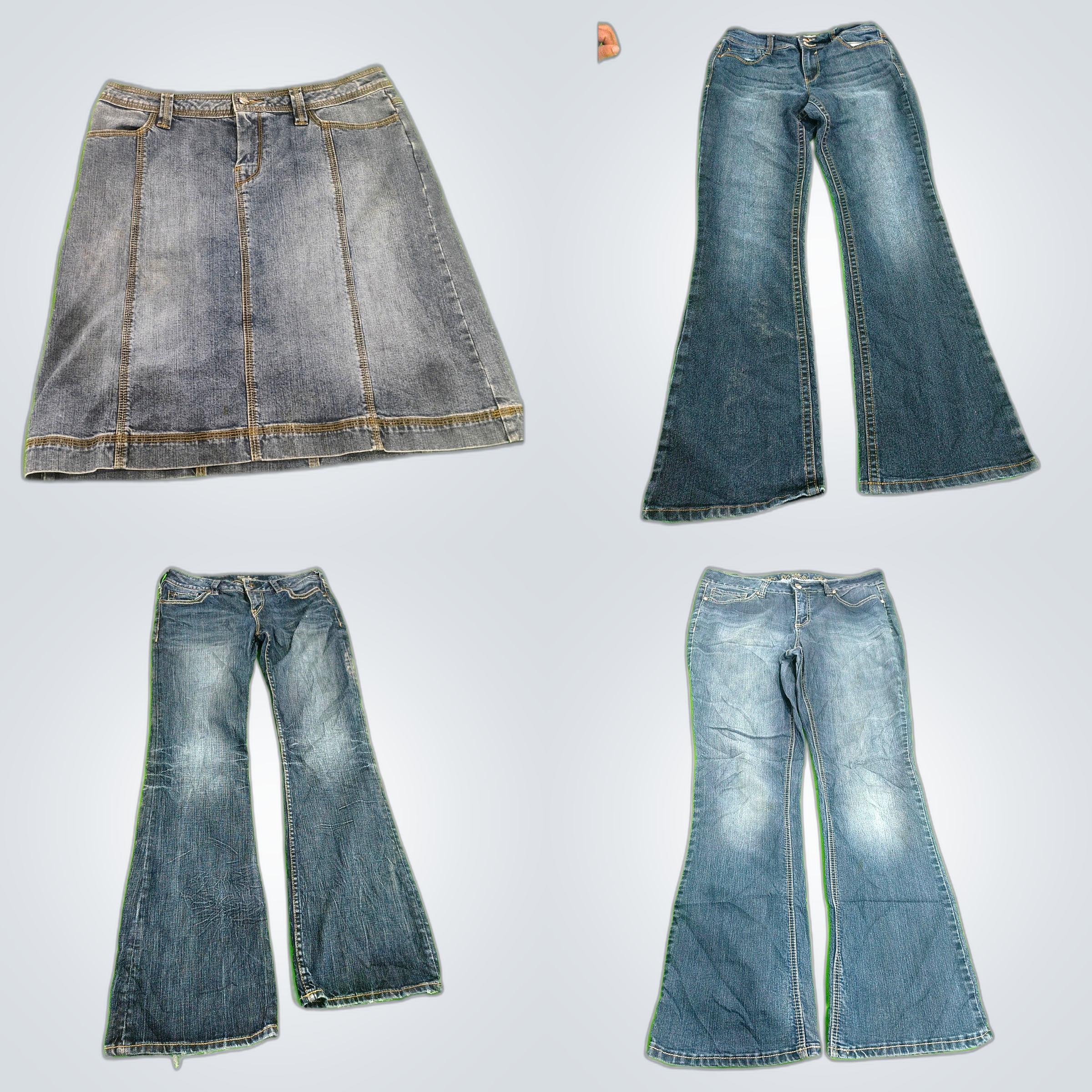 Bundle de jupe en denim et jeans