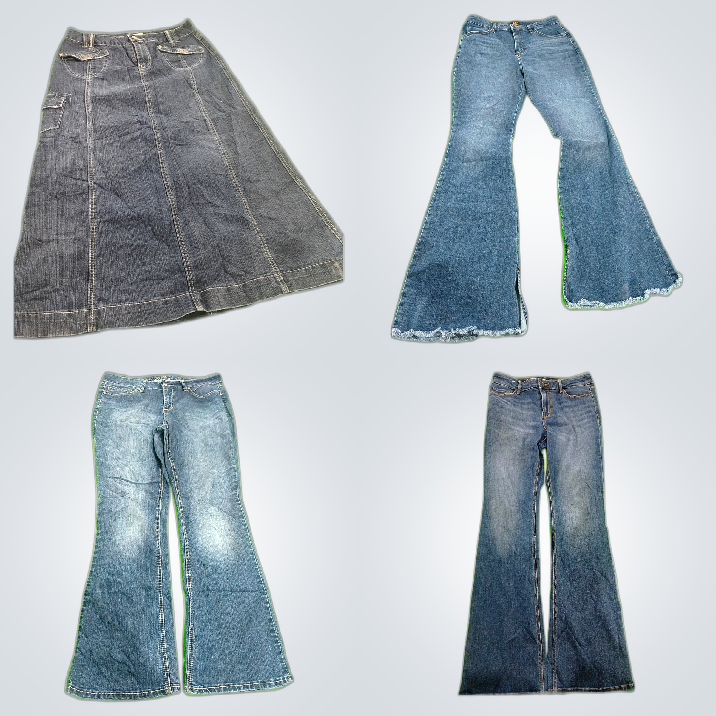 Ensemble Jupe en Denim et Jeans