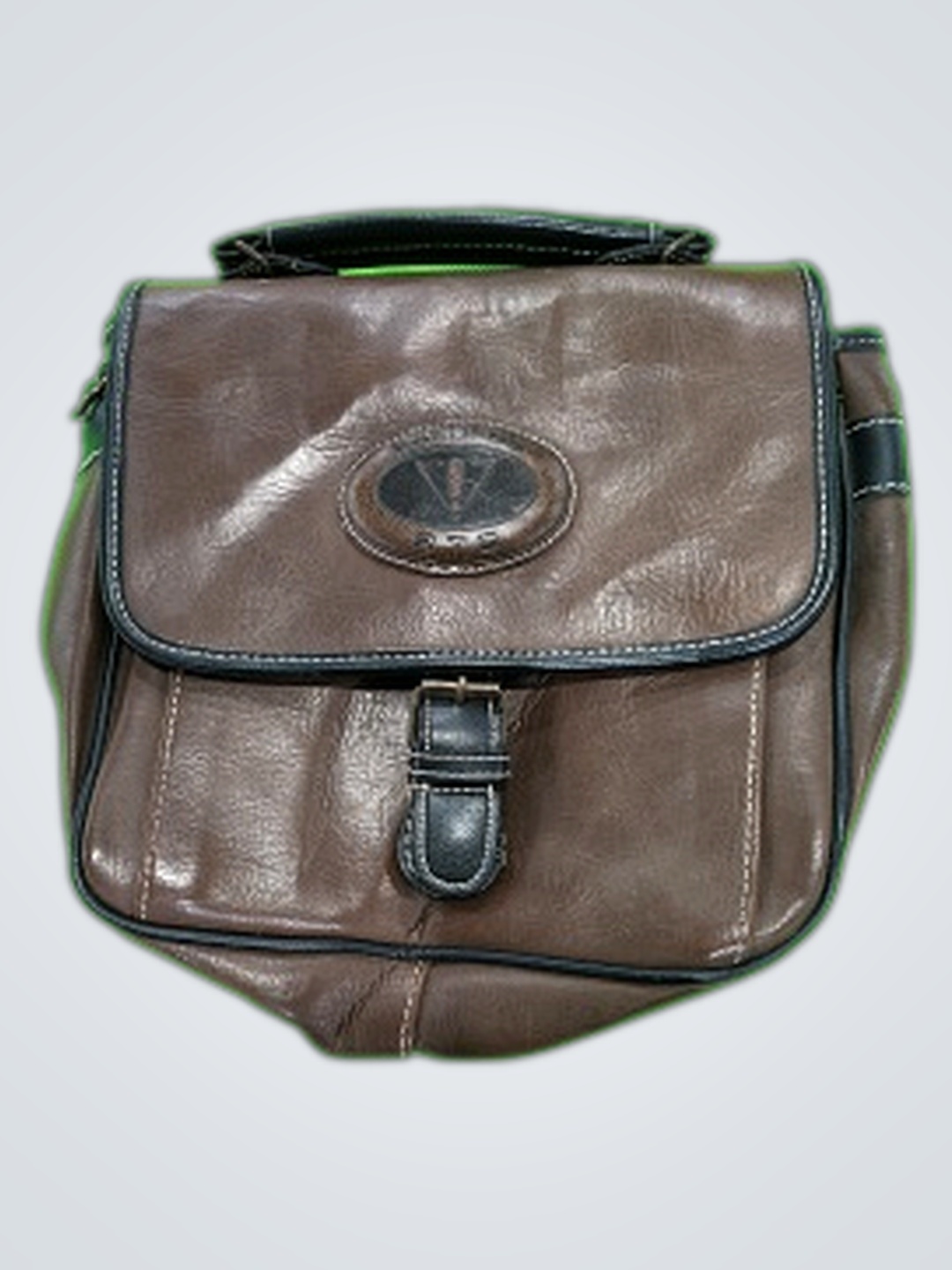 Brown Leather Messenger Bag