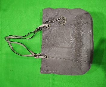 Michael Kors Gray Leather Handbag