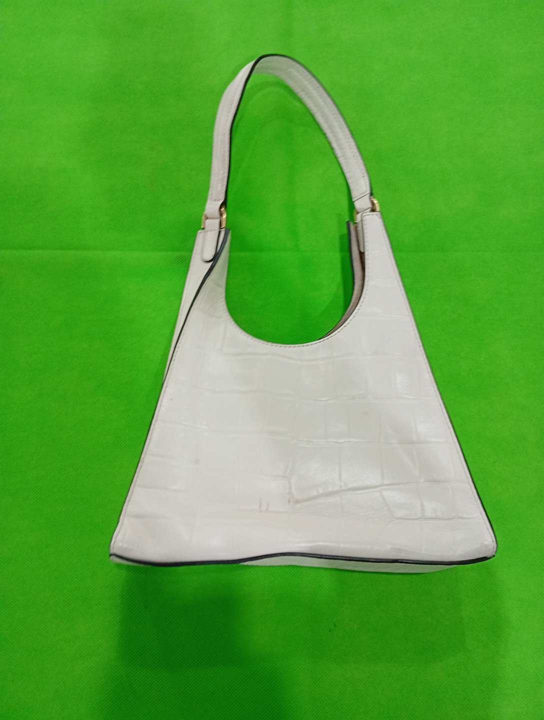 Borsa in pelle bianca