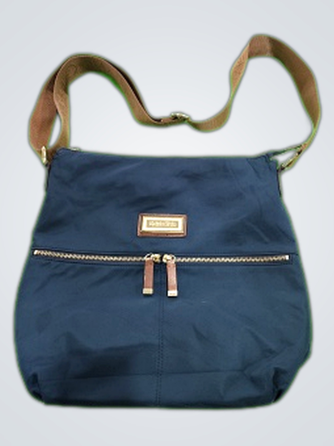 Calvin Klein Blue Nylon Messenger Bag