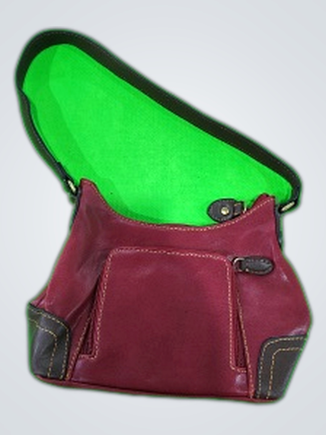 Bolsa de Ombro Vermelha de Couro Nine West