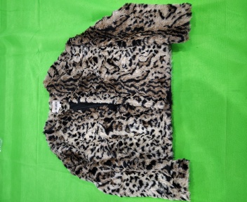 Faux Fur Leopard Print Jacket