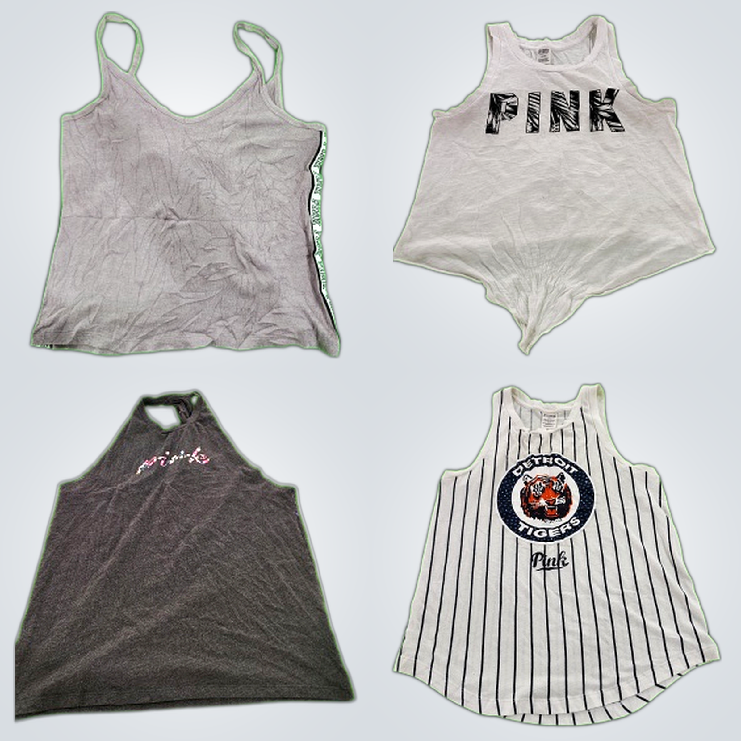 Y2K Pink Tank Tops