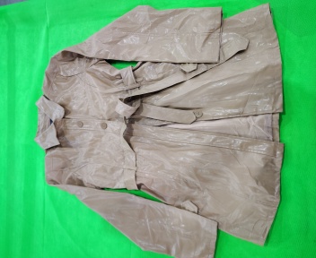 Trench coat en polyuréthane beige Paris Blues