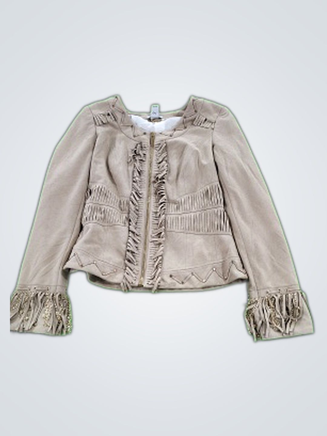 Tan Fringed Jacket