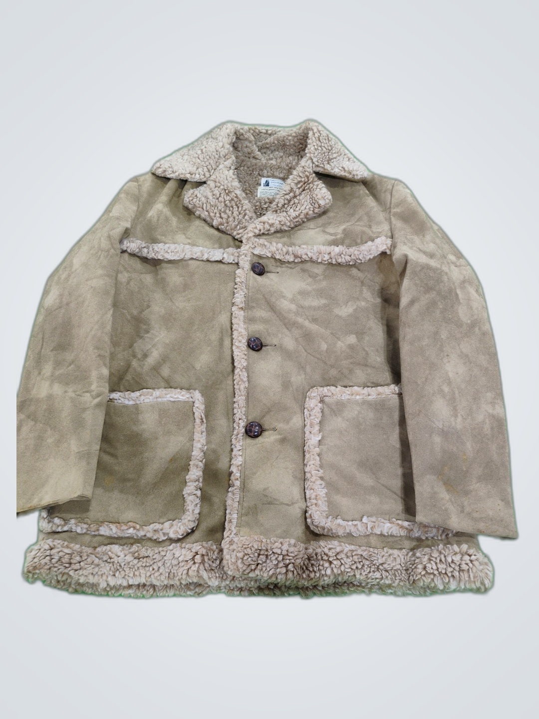 Fingherhum Fashions Suede Jacket with Shearling Co..