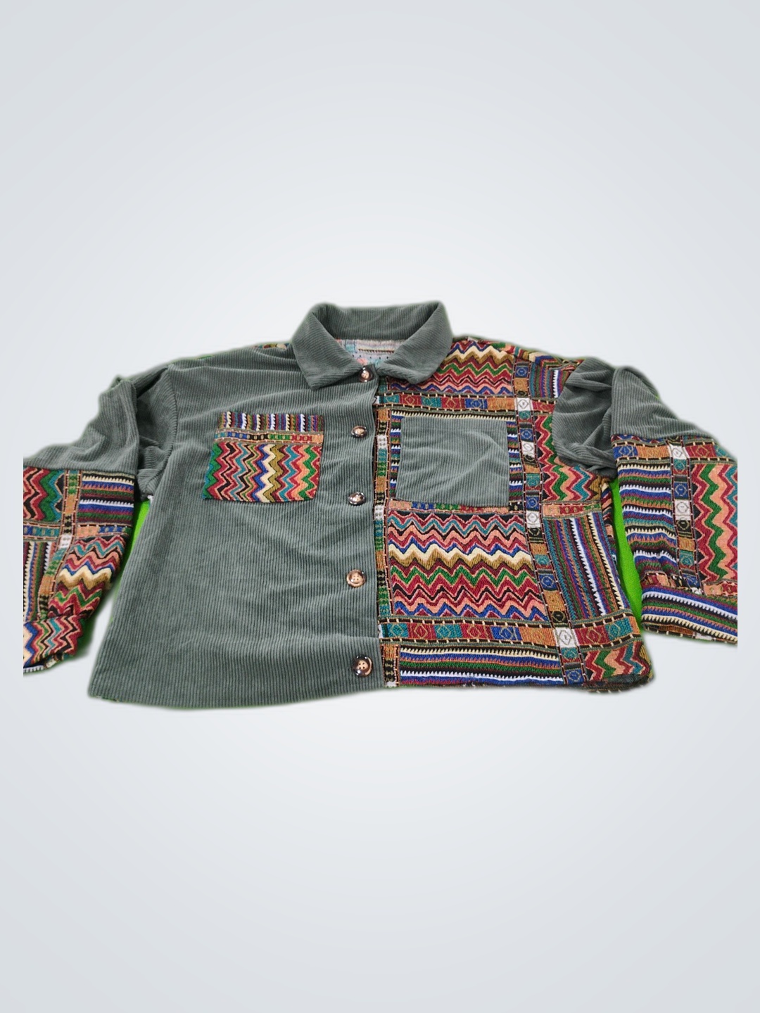 Patchwork Corduroy Jacket