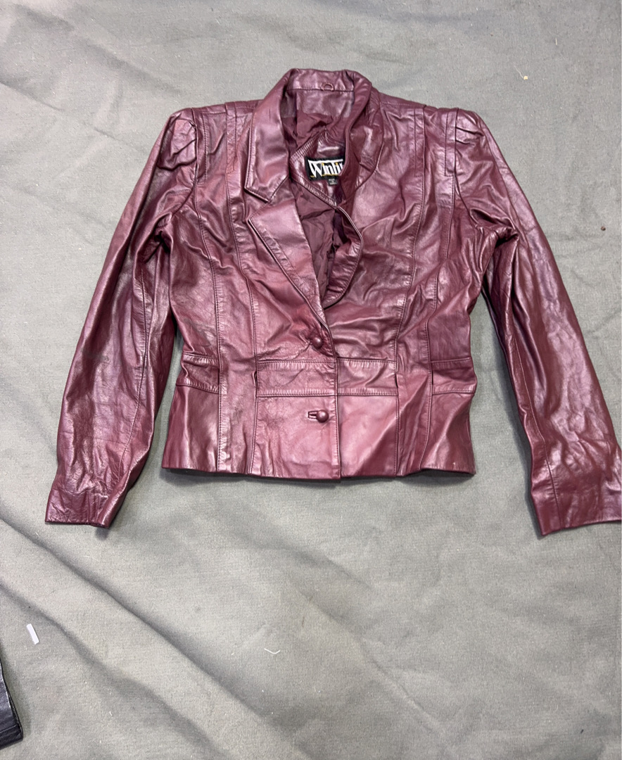 Winit Pink Lederjacke