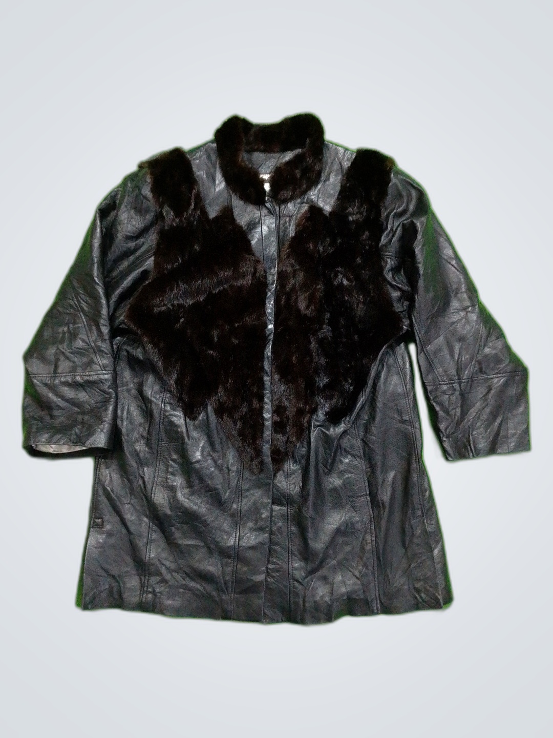 Victoria Wolfe Fur Trim Leather Jacket