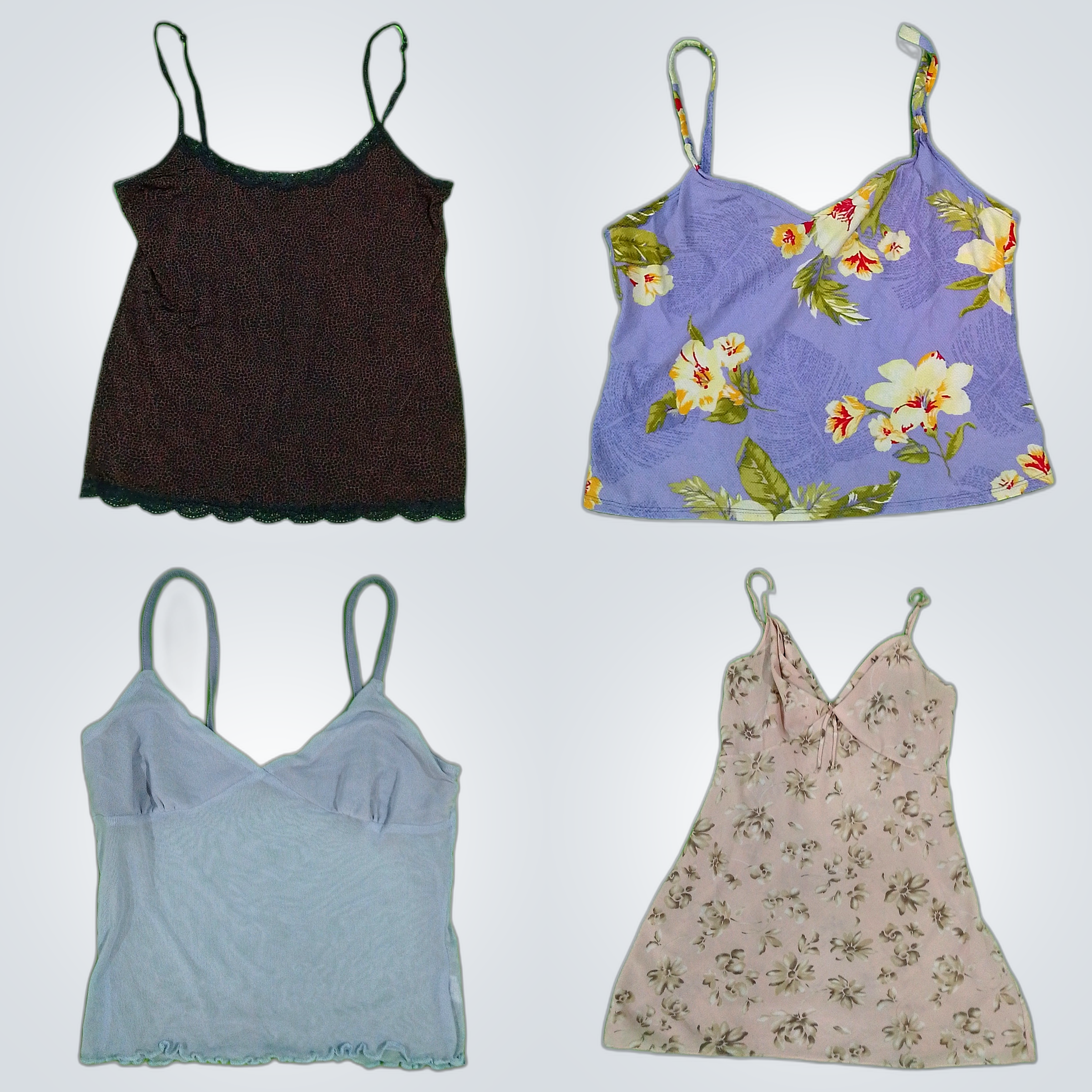 Y2K Cosmic Spark Cami Tops