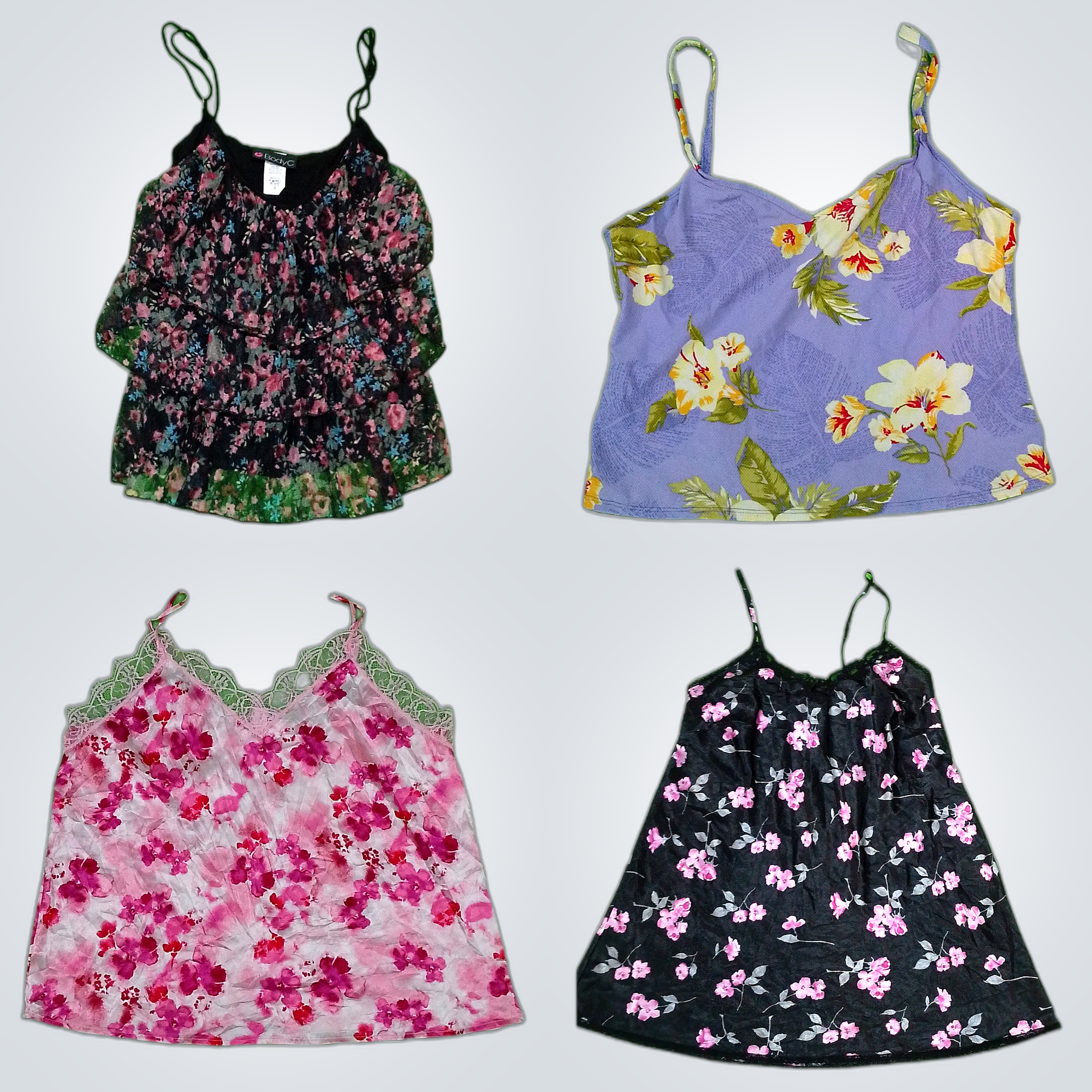 Y2K Floral Core Cami Tops