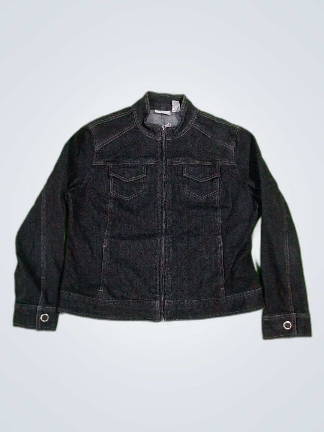 Chico's Platinum Denim Jacket