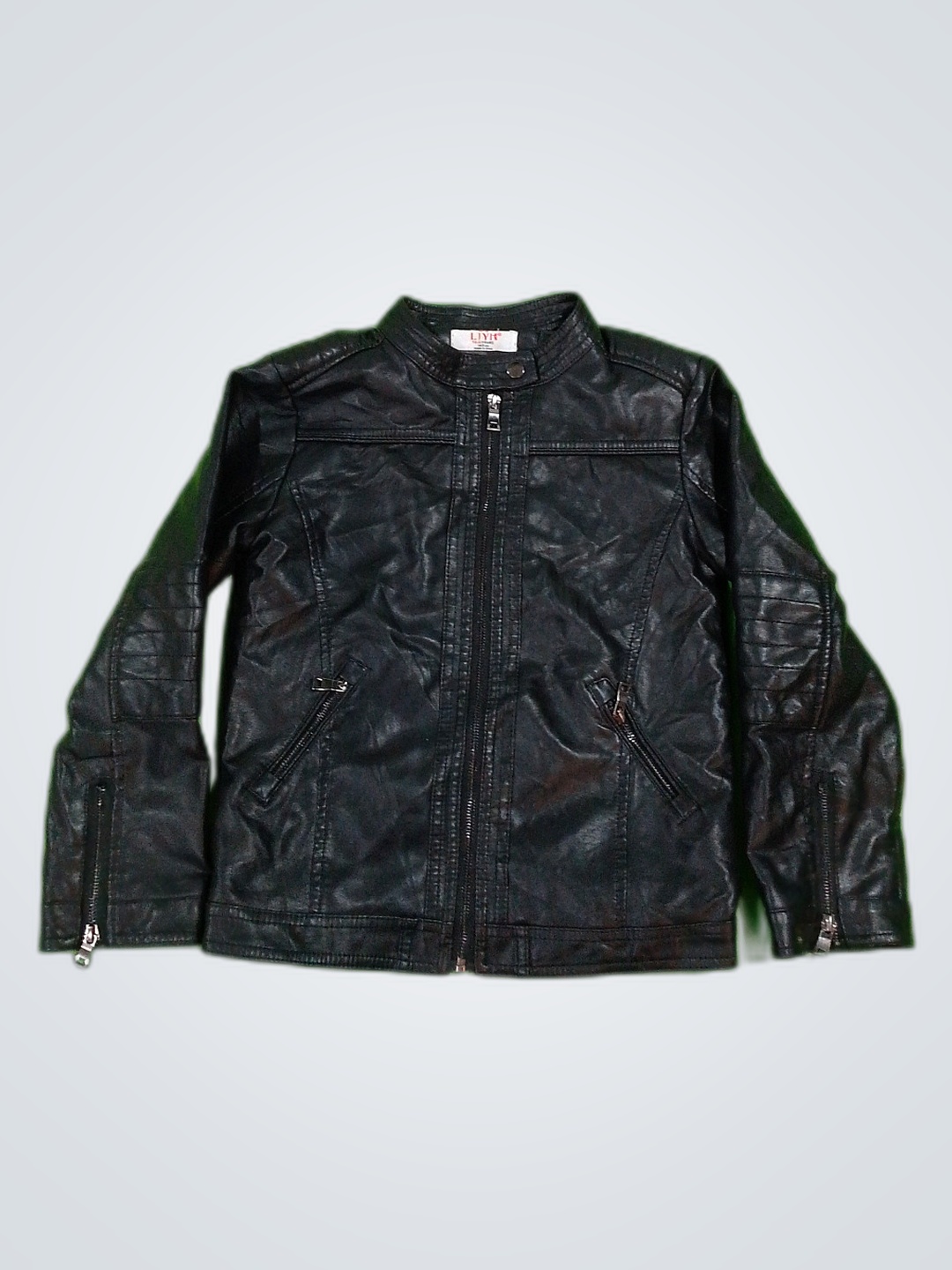 LJYH Kids Black Leather Jacket
