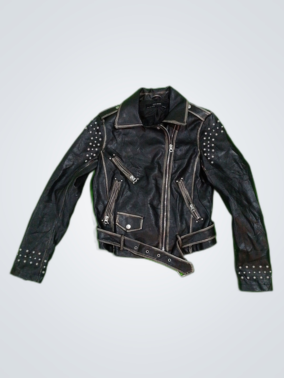 Zara Basic Leather Jacket