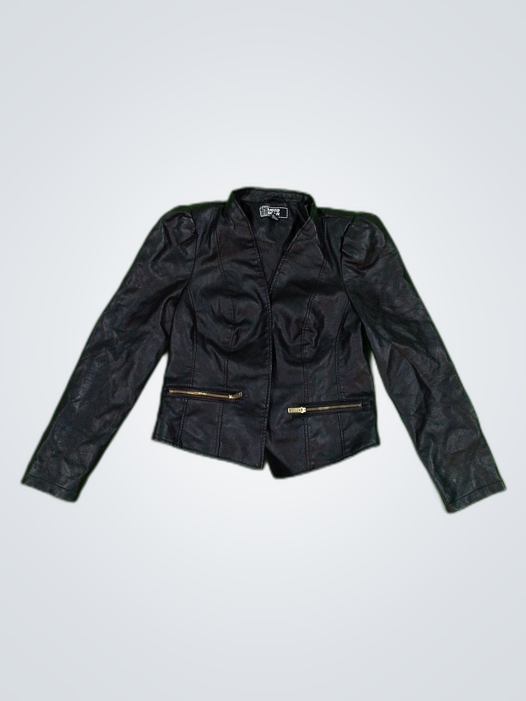 Moto Gear Black Leather Jacket