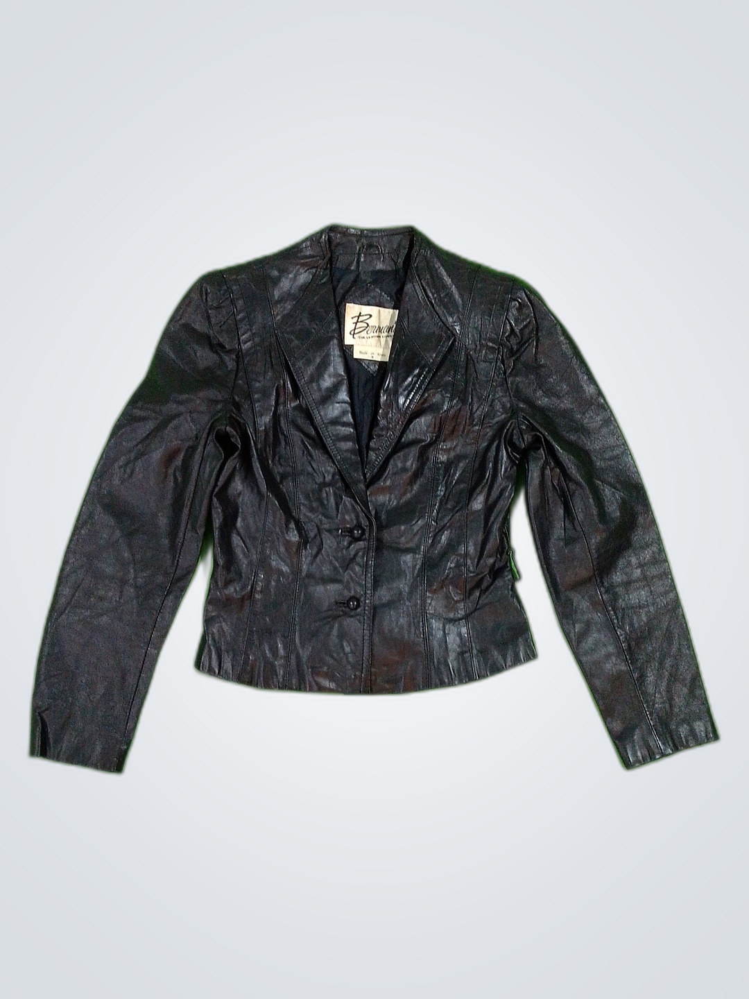 La veste en cuir noir de Berman