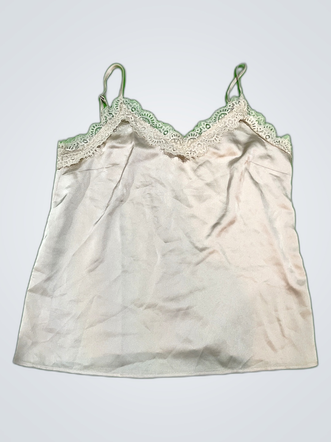 Y2K Lace Trim Cami Tops